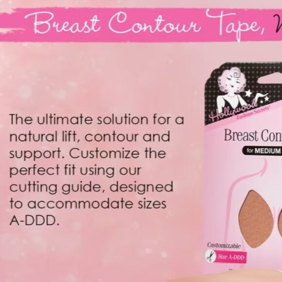 HOLLYWOOD FASHION SECRETS CONTOUR TAPE -MEDIUM |INVISIBLE LIFT SUPPORT ADHESIVE - Picture 5 of 5